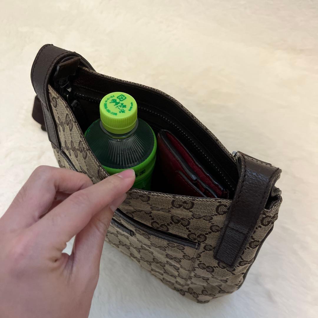 GUCCI GG柄キャンバス ショルダーバッグ ベージュ 122793