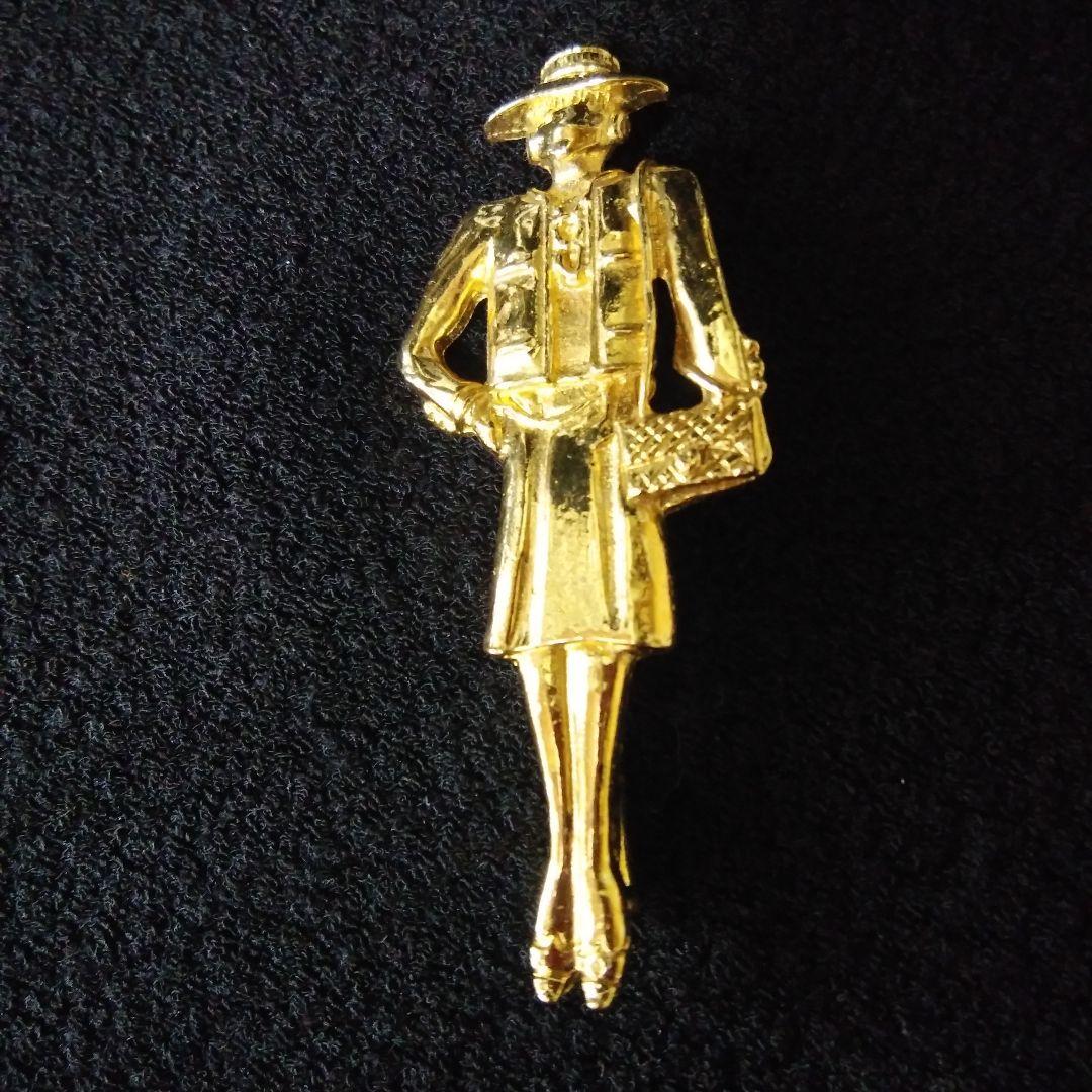 シャネル ブローチレディースマドモアゼルアクセサリーレア希少女性ヴィンテージ