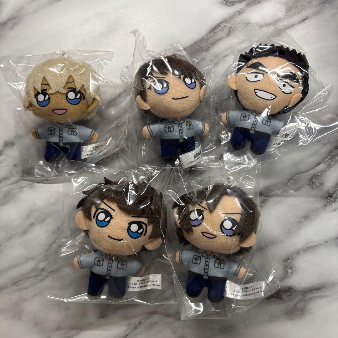 未開封　名探偵コナン　ぷちぬい　マスコット　警察学校組　5体セット