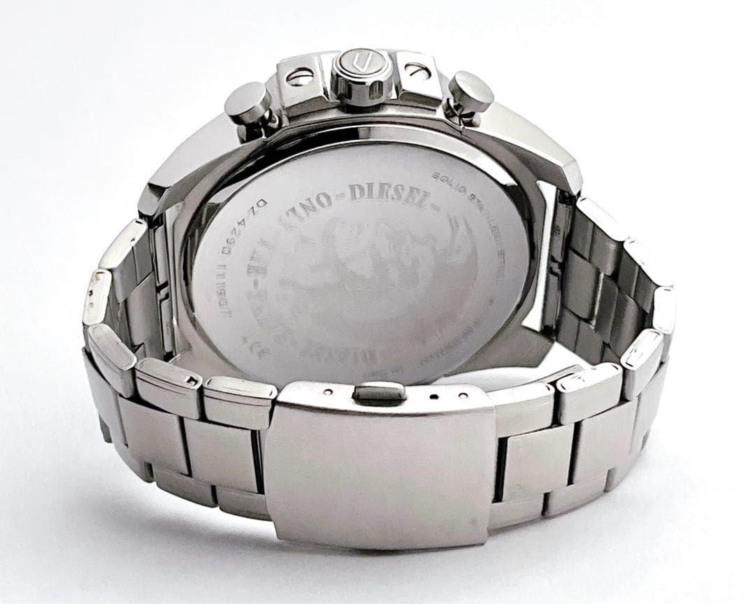 DIESEL ディーゼル DZ-4290 クロノグラフ デイト グレー文字盤
