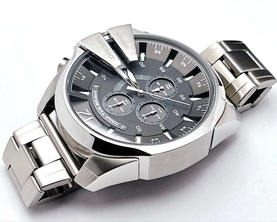 DIESEL ディーゼル DZ-4290 クロノグラフ デイト グレー文字盤