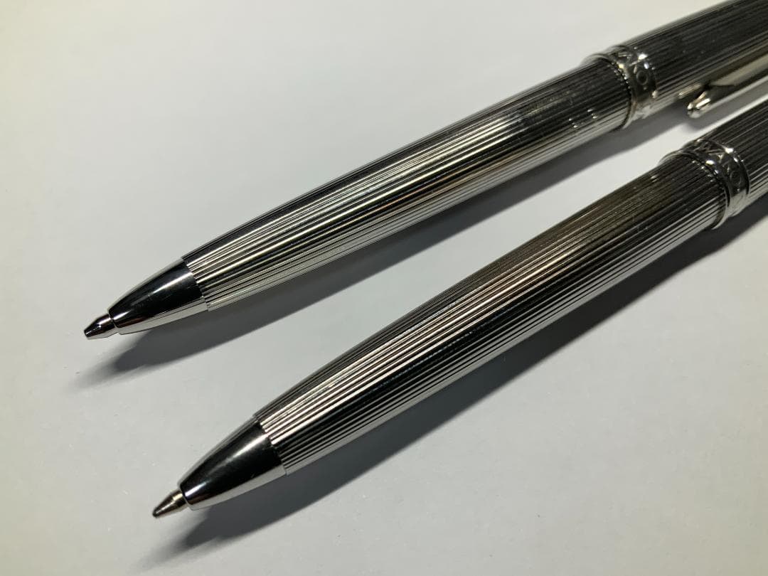 銀座和光 WAKO 銀仕上げ ボールペン シャープペン 2本セット ケース付き