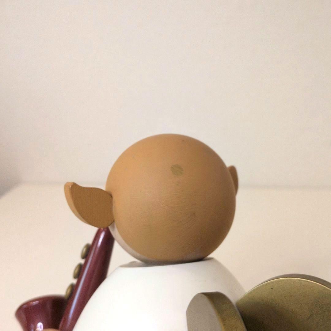 ギュンター・ライヒェル 木製人形 サクソフォンを吹く天使