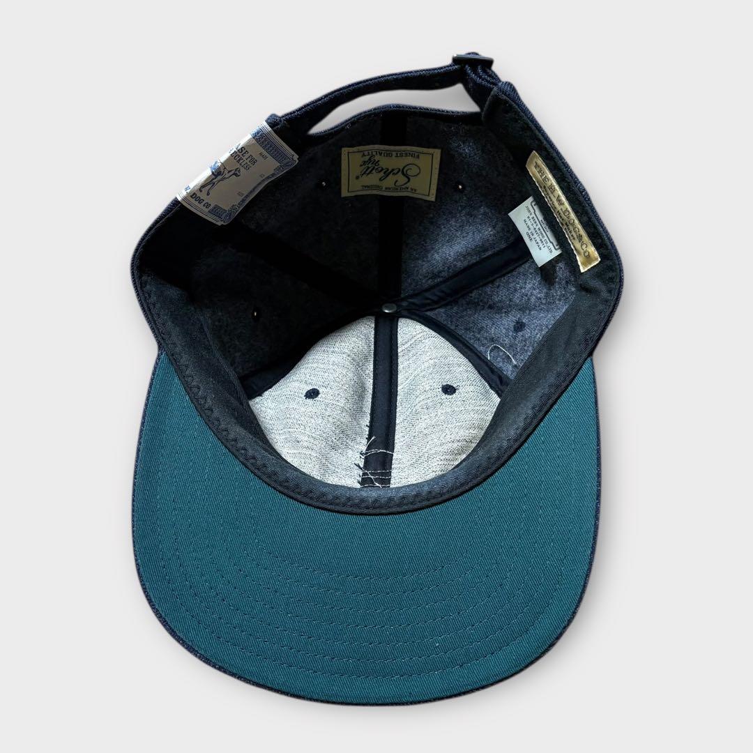 Schott × H.W.DOG&CO.コラボキャップ ネイビー ショットドッグ