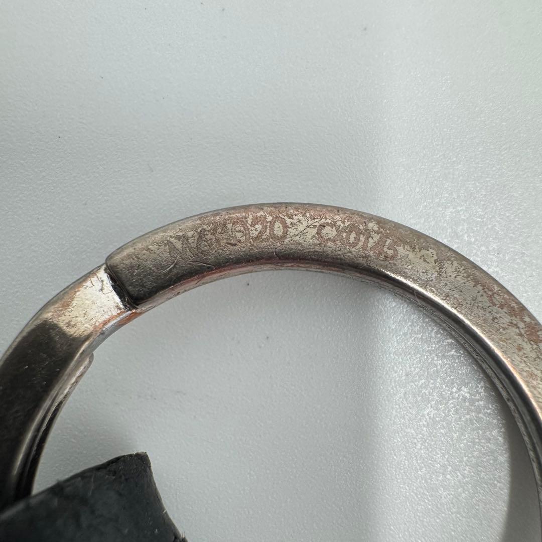 ルイヴィトン クロッシュクレ レザー キーリング バッグチャーム ブラック