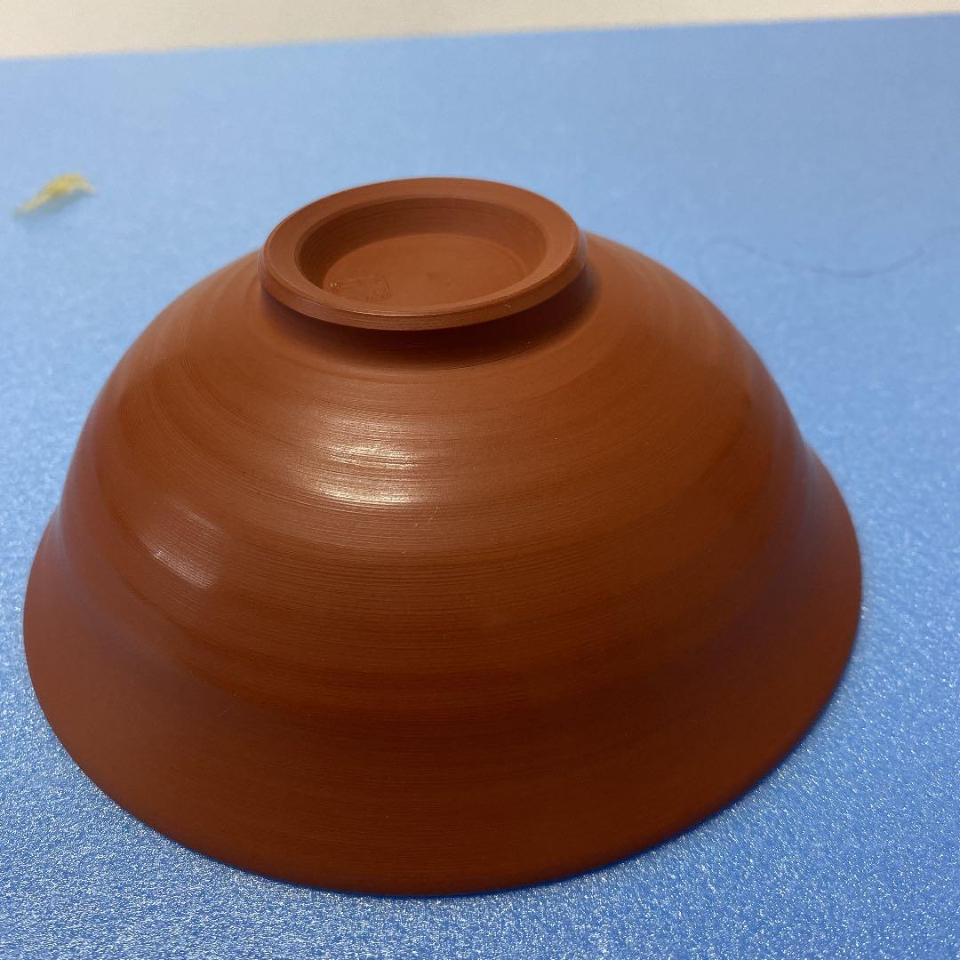 ＊- 50 抹茶茶碗　無名異焼き　中静玉山