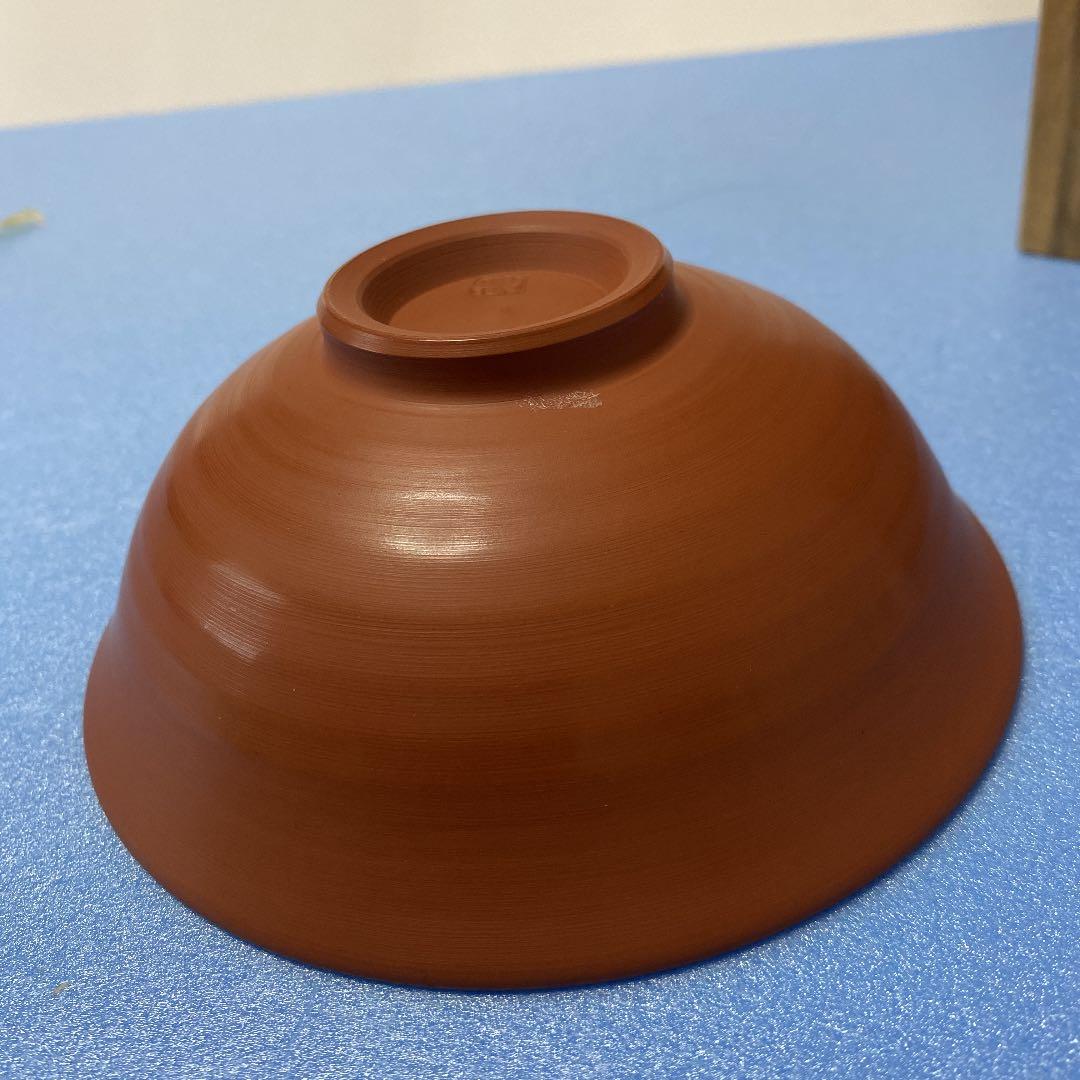 ＊- 50 抹茶茶碗　無名異焼き　中静玉山