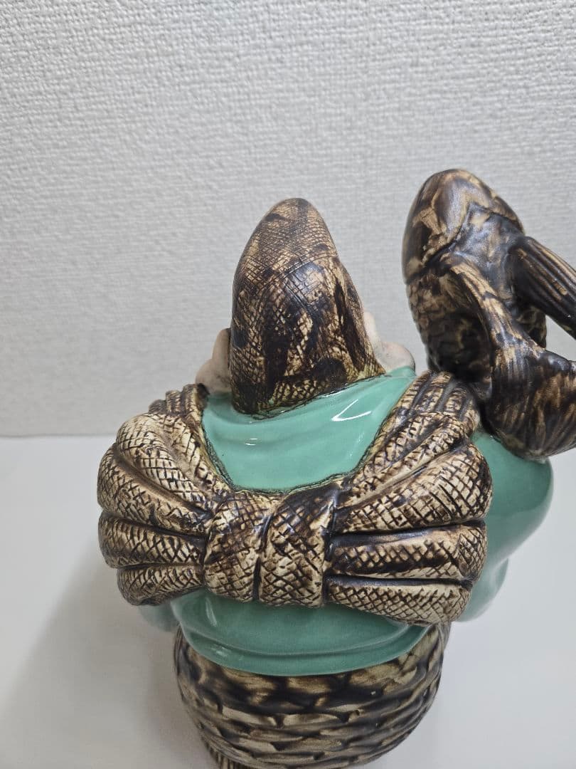 鯛持恵比寿　美術工芸　青磁　陶磁器　最終値下げ