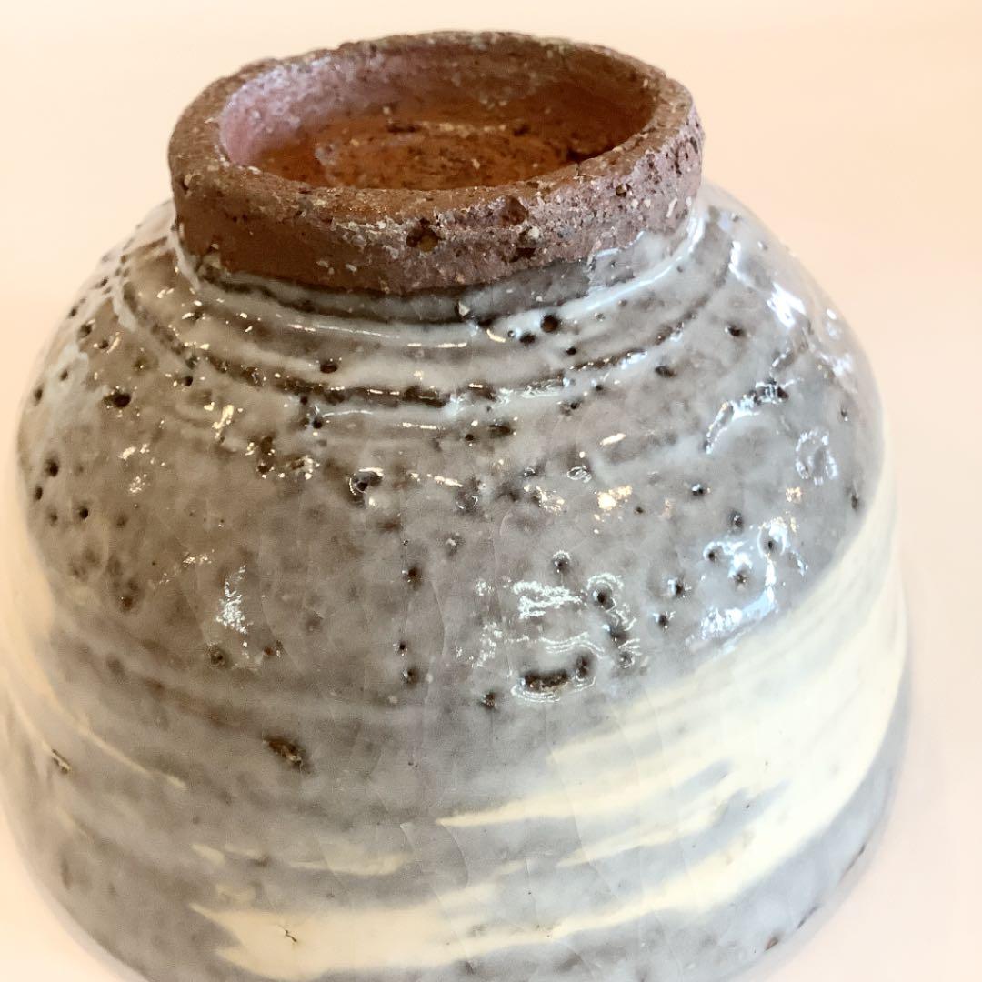 【茶道具】刷毛目　茶碗　四代　真清水蔵六