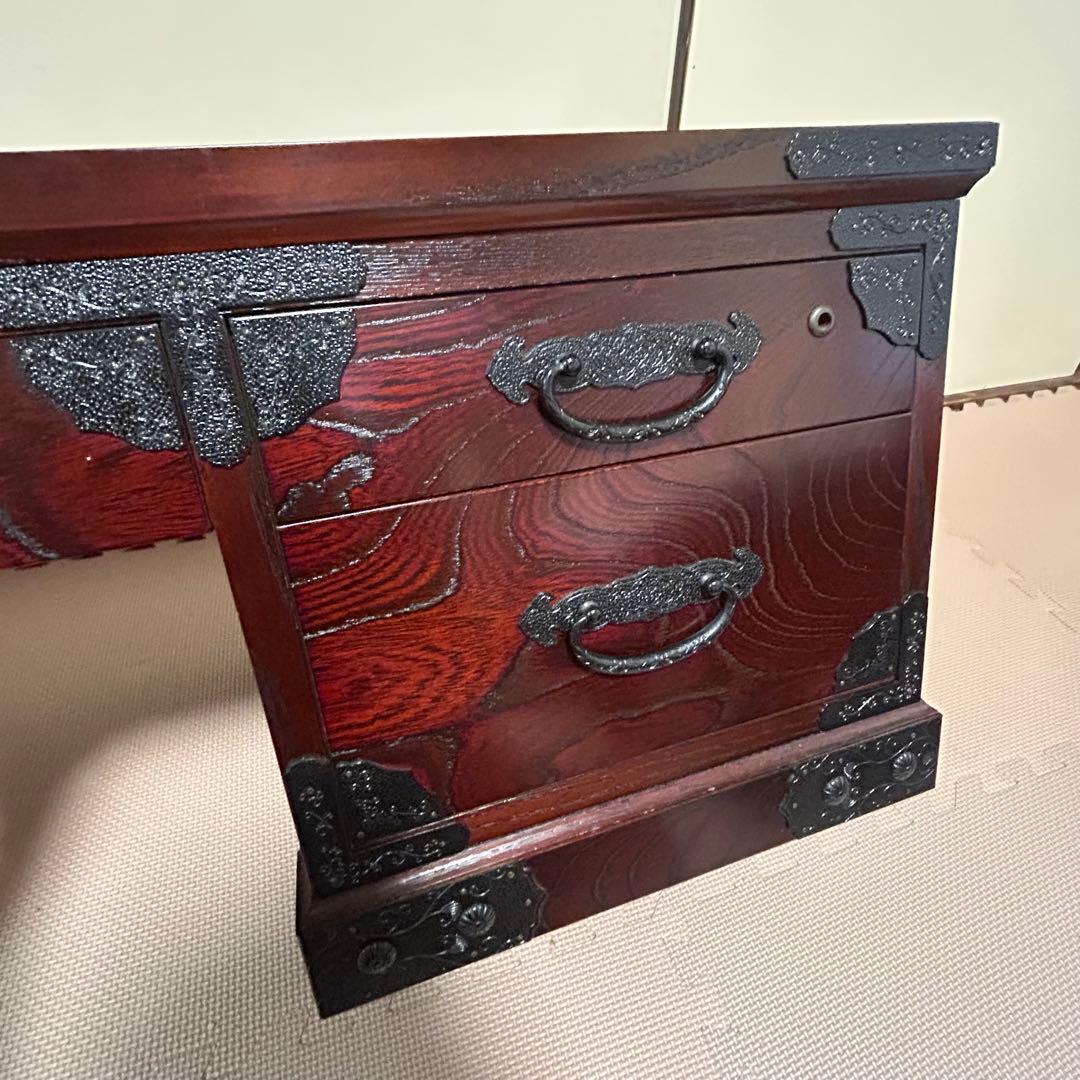 筑後民芸　民芸家具　和風 文机 卓上デスク 90cm幅 88cm