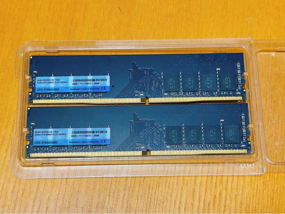 DDR4-3200 (PC4-25600) 16GB×2枚(32GB) CFD
