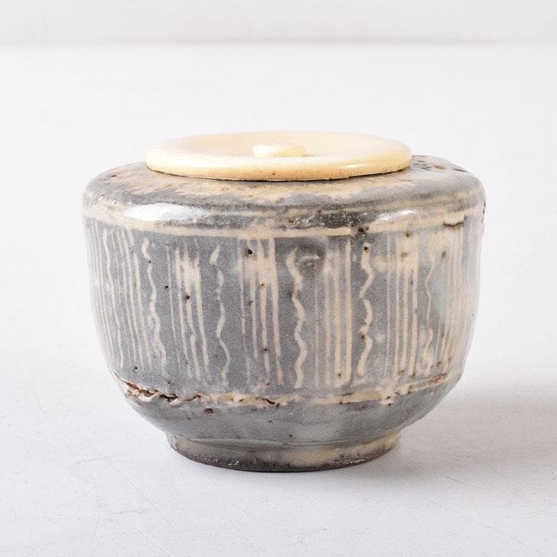 茶道具　花三島　茶入　前大徳　紫野　中村戒仙（高安）極め箱　V　8172