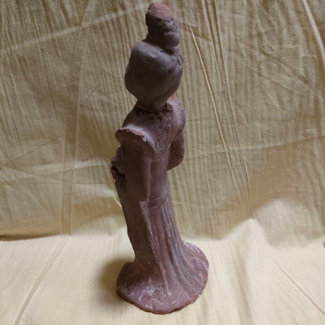 加彩人物俑　中国古陶　古玩　楽人　官女