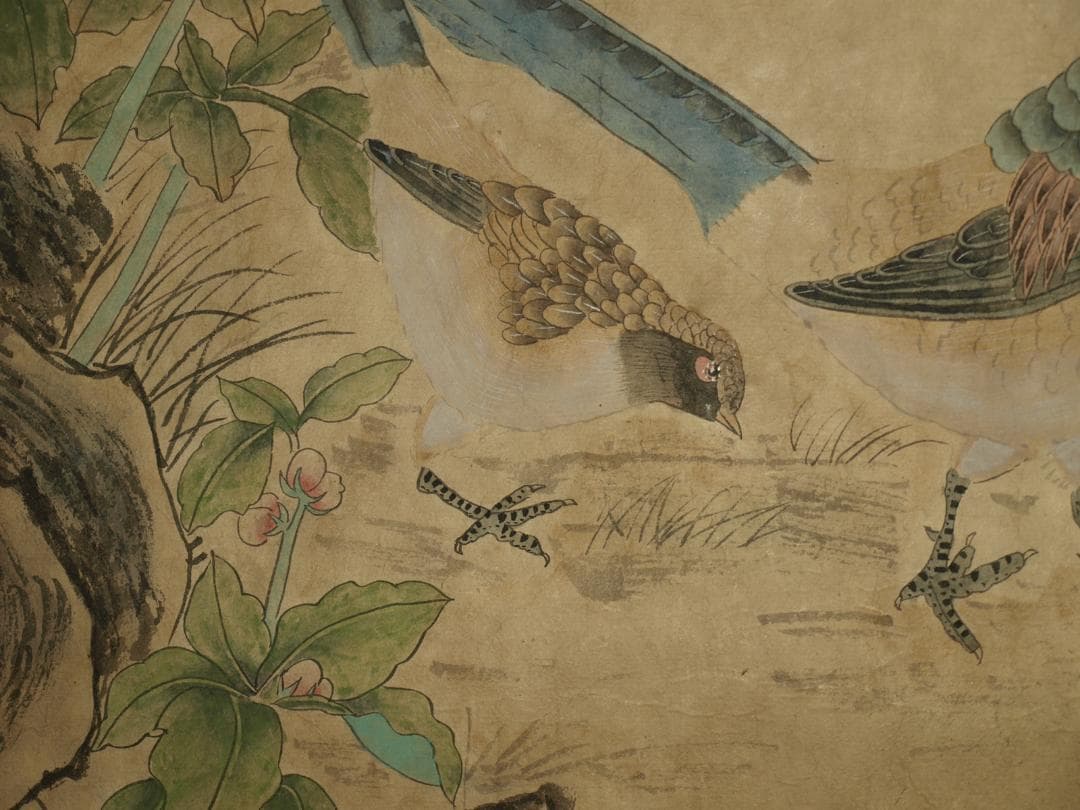 【骨董掛け軸】人物図 中国　五代 肉筆保證 　掛け軸BD314A12-2