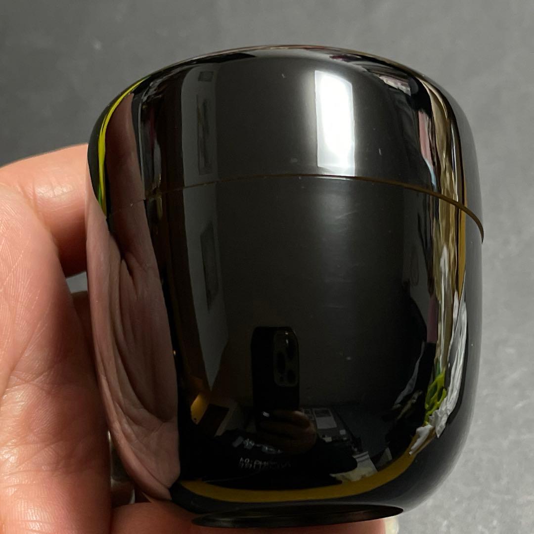 宗祥作　蒔絵　棗　共箱付き　黒