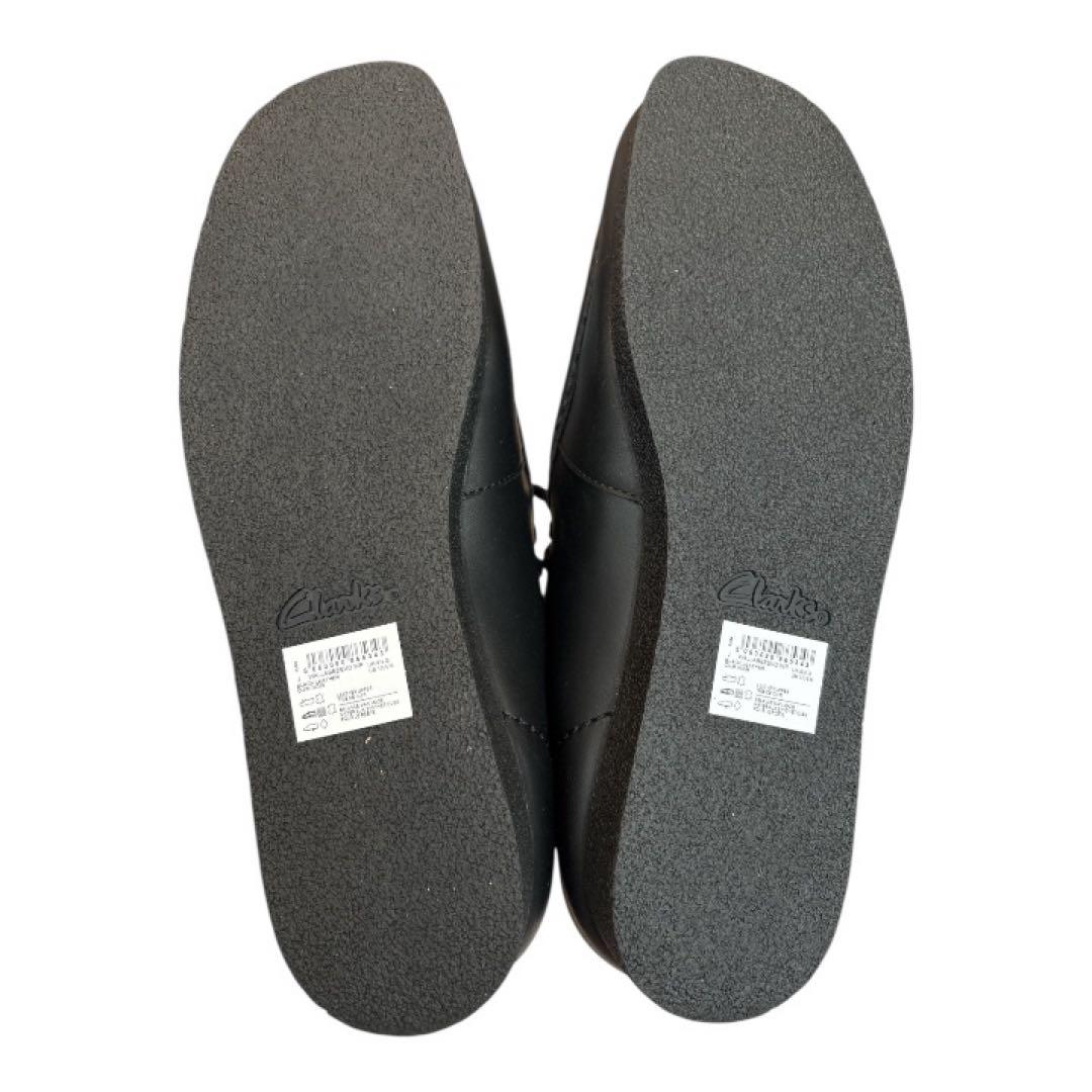 Clarksクラークス ワラビーエヴォウォータープルーフ ブラックレザー27.5