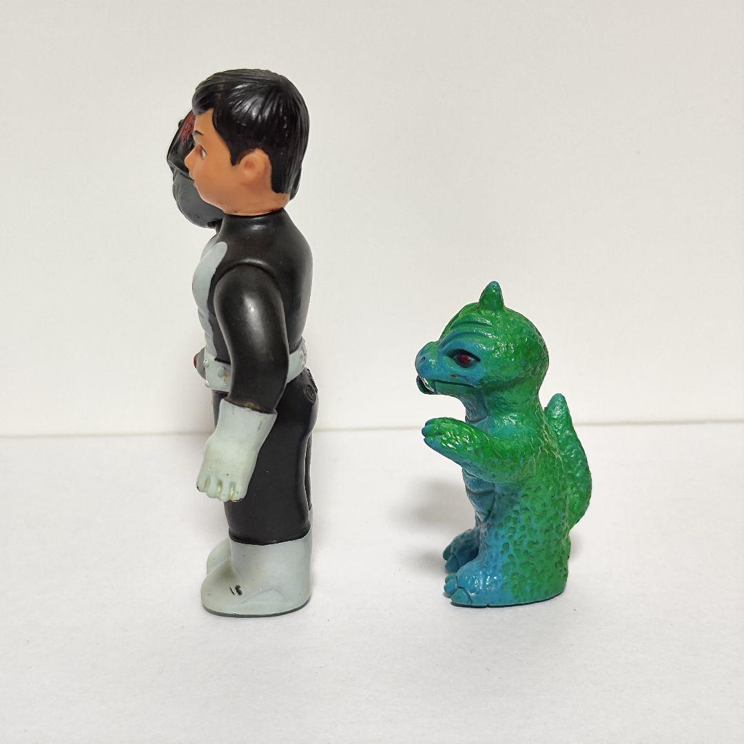 面取れ　ツクダ　仮面ライダー＆トカゲロン指人形セット　当時もの!!