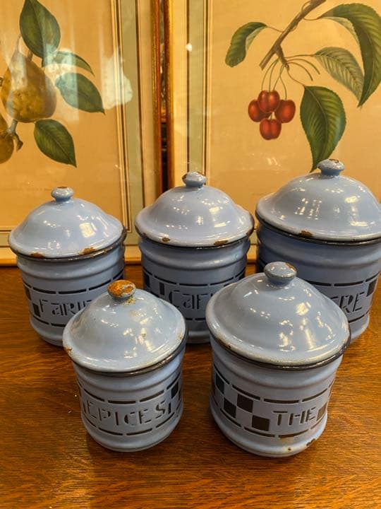 フレンチ　キャニスター5個セット