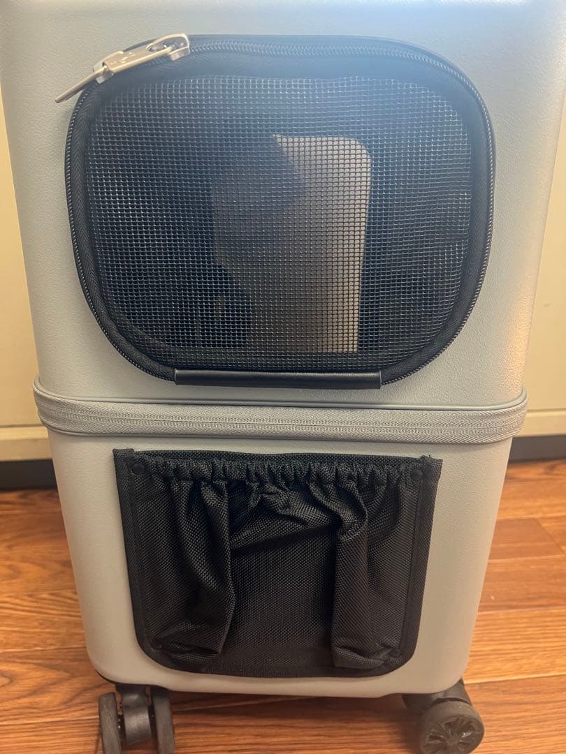 petico ペチコ　ペットカート　ペットキャリー　 グレー　美品　Mサイズ