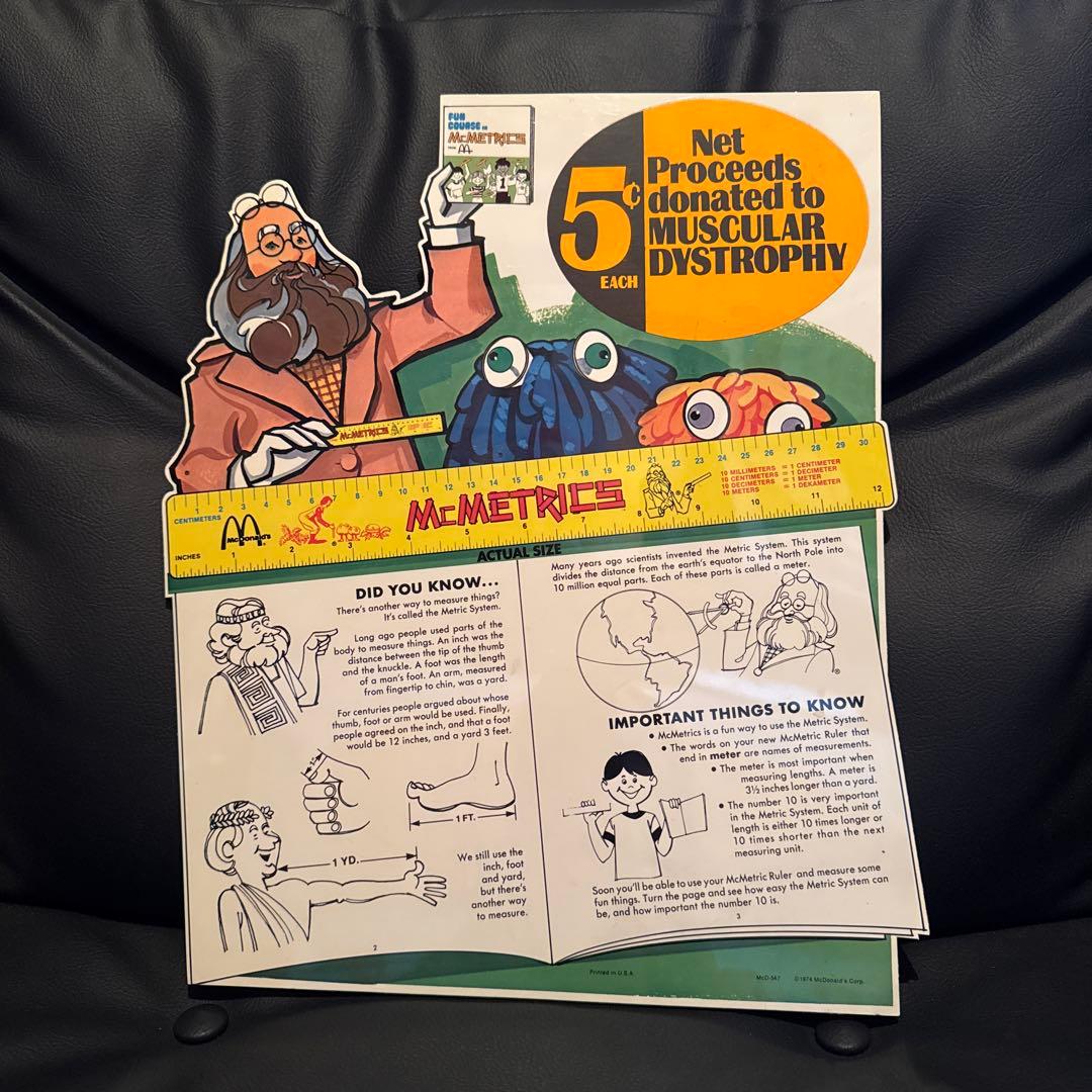 1974年 マクドナルド McMETRICS ストアディスプレイ