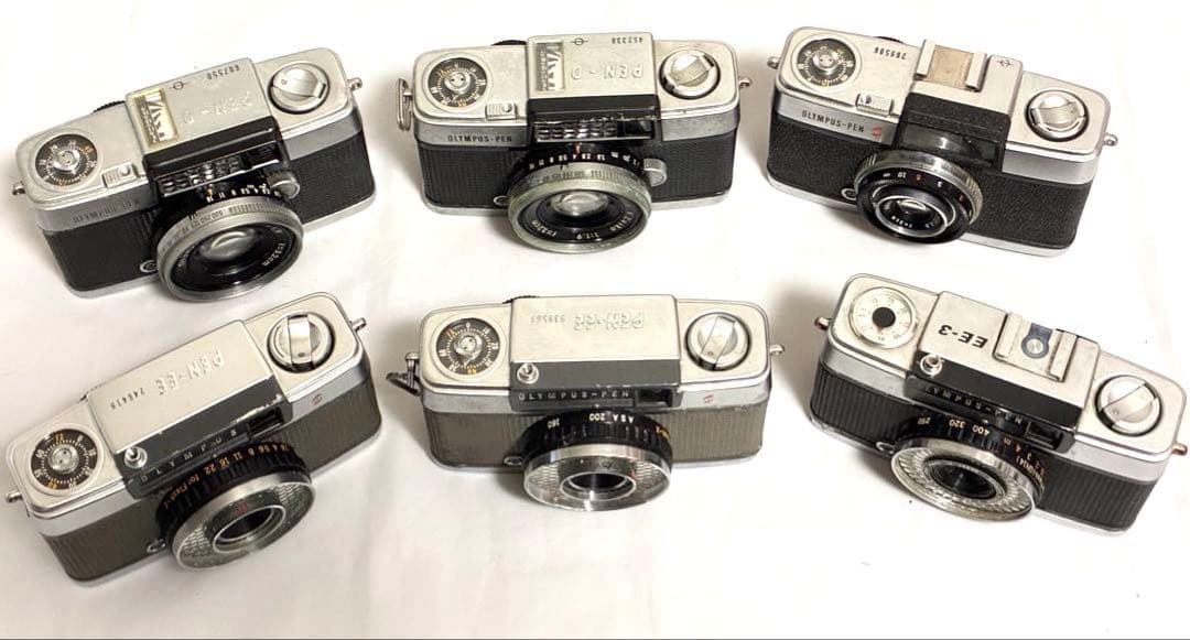 オリンパス フィルムカメラ 6台セット　PEN D／EE／EES／EE-3／S等