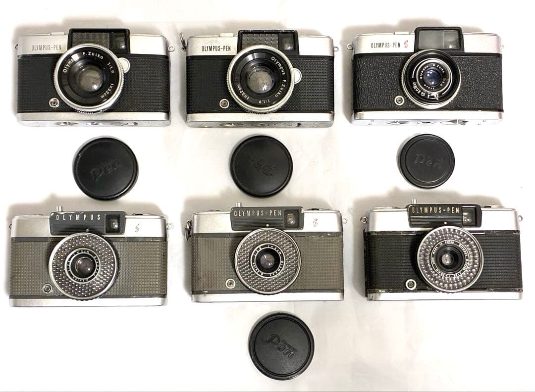 オリンパス フィルムカメラ 6台セット　PEN D／EE／EES／EE-3／S等