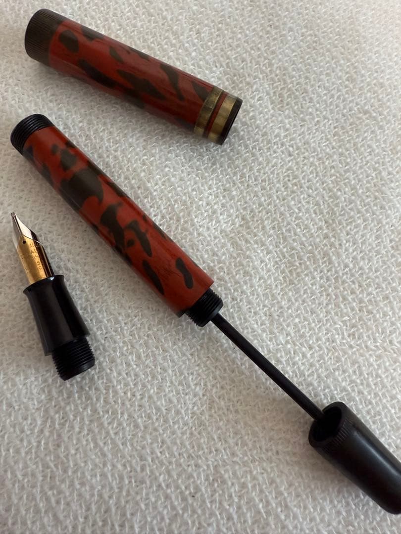 エボナイト、漆日本製、WATERMAN ウォーターマン ペン先 18K 750