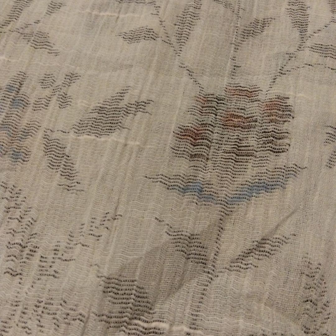 越後上布　小千谷ちぢみ　麻　着物　着用可　古布　はぎれ　材料　素材　リメイク