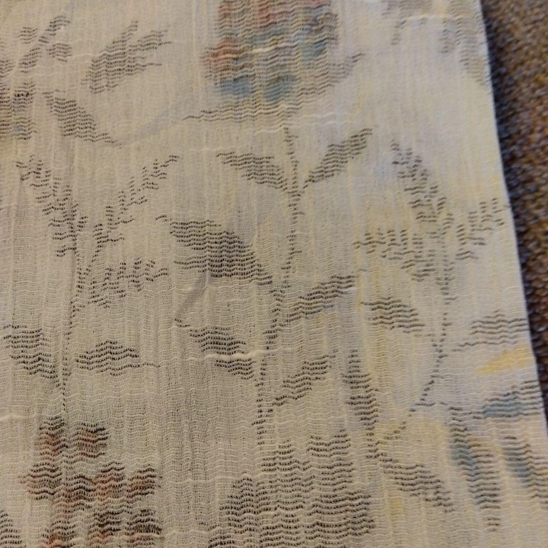 越後上布　小千谷ちぢみ　麻　着物　着用可　古布　はぎれ　材料　素材　リメイク