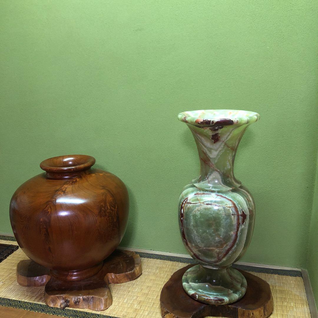 【お値下げ】超希少　オニキス特大サイズ　飾り壺　運気アップ　玄関飾り　床の間飾り