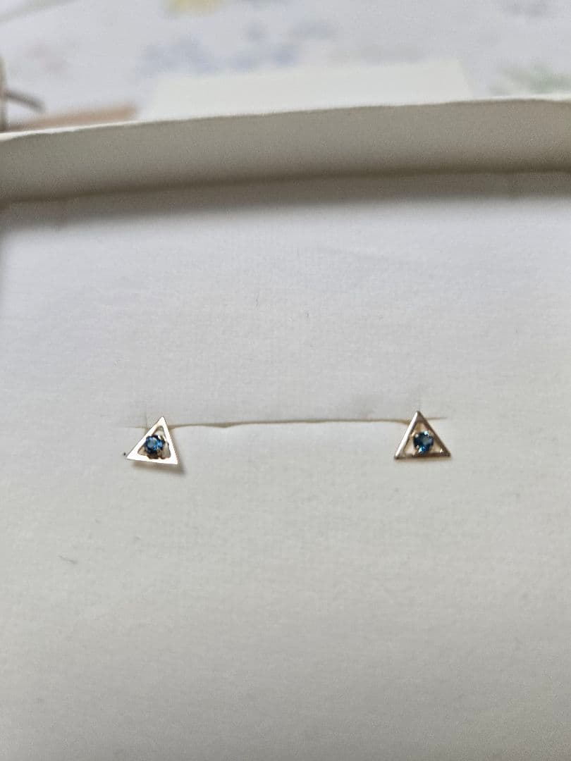 cui-cui　K10YG　ロンドンブルートパーズピアス　新品未使用