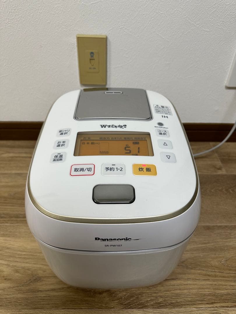 美品 圧力IH炊飯器 Wおどり炊き パナソニック SR-PW107 2017年製