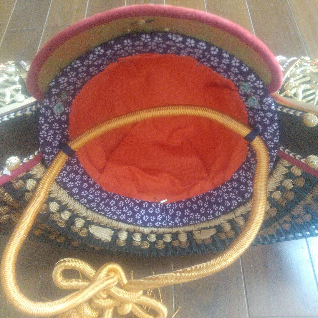 龍玉作 金箔押 兜飾り 戦国兜 五月人形