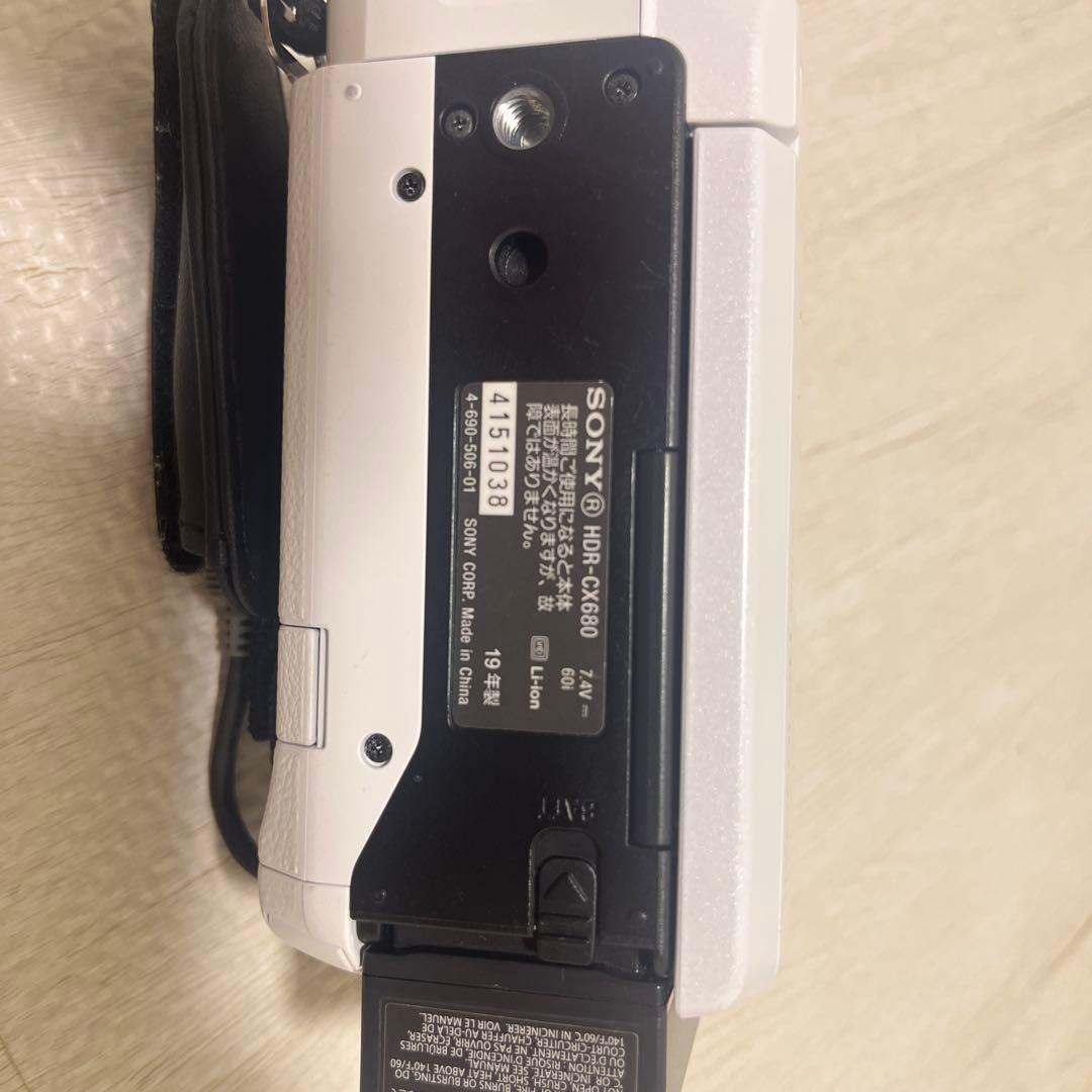 SONY HDR-CX680 ホワイト ビデオカメラ本体