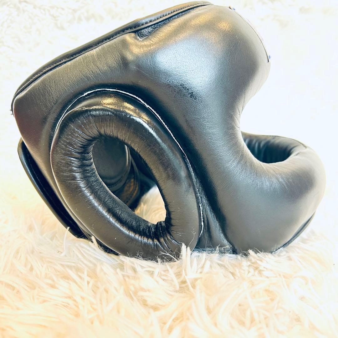 WINDY ウィンディ 本革製品M サイズ ヘッドギア　ヘッドガード　ブラック