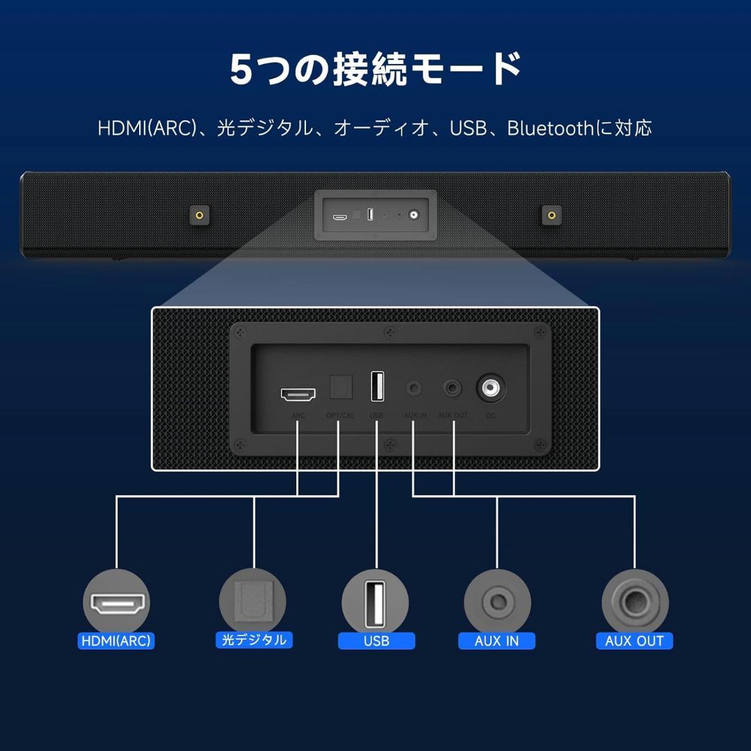 新品未使用 BESTISAN サウンドバー Bluetoothスピーカー テレビ