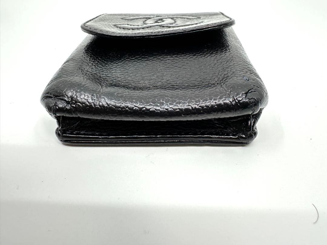 CHANEL シガレットケース　キャビアスキン　ブラック