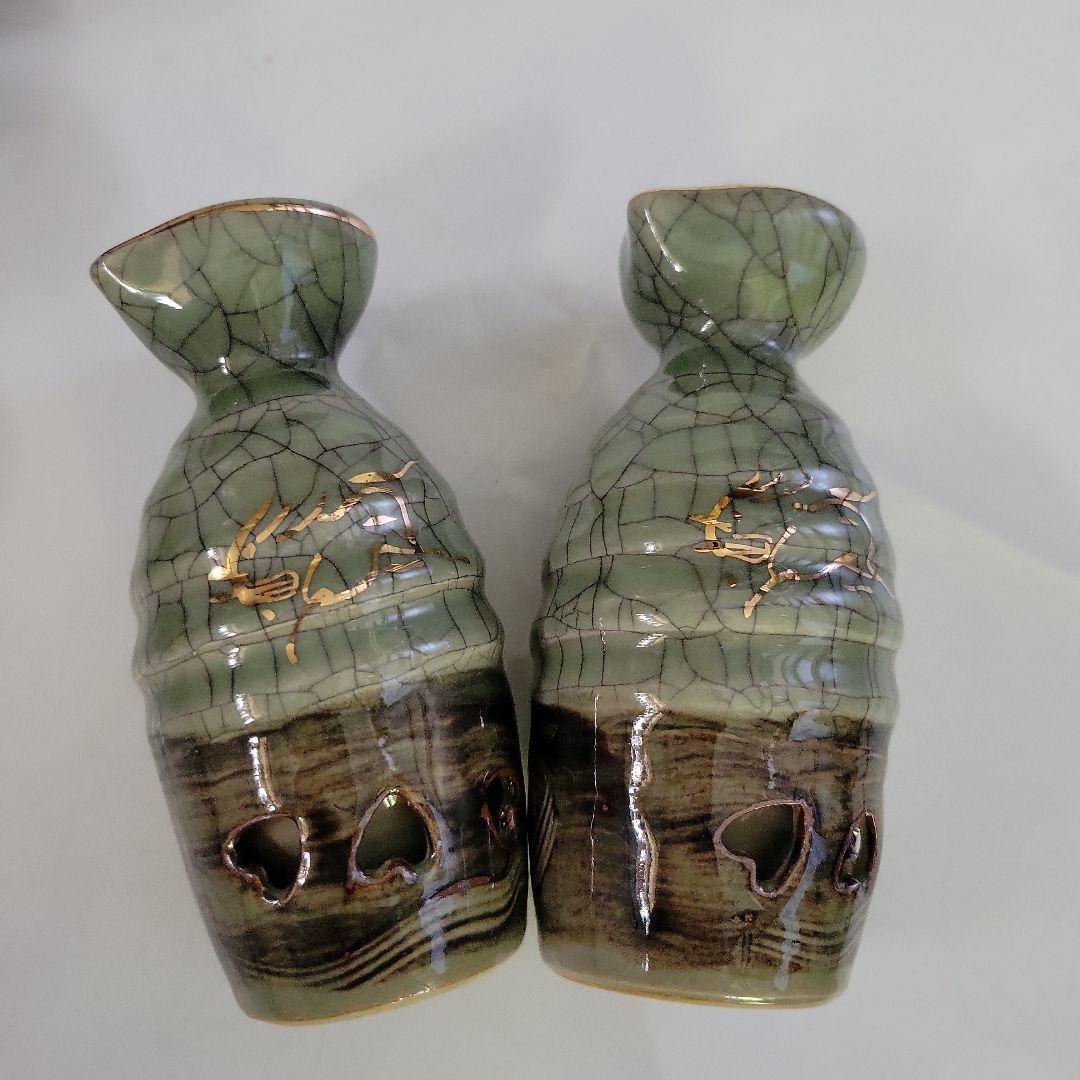 【送料込】大堀相馬焼き（徳利2個+おちょこ5個）