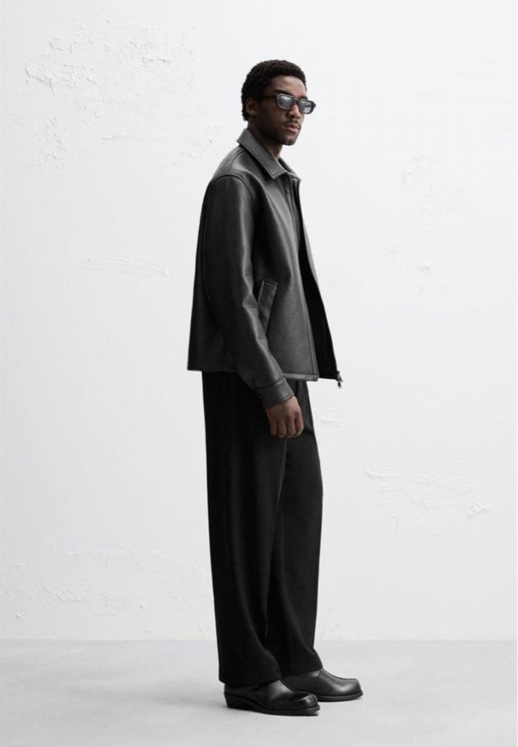 ZARA ザラ　フェイクレザージャケット　XLサイズ