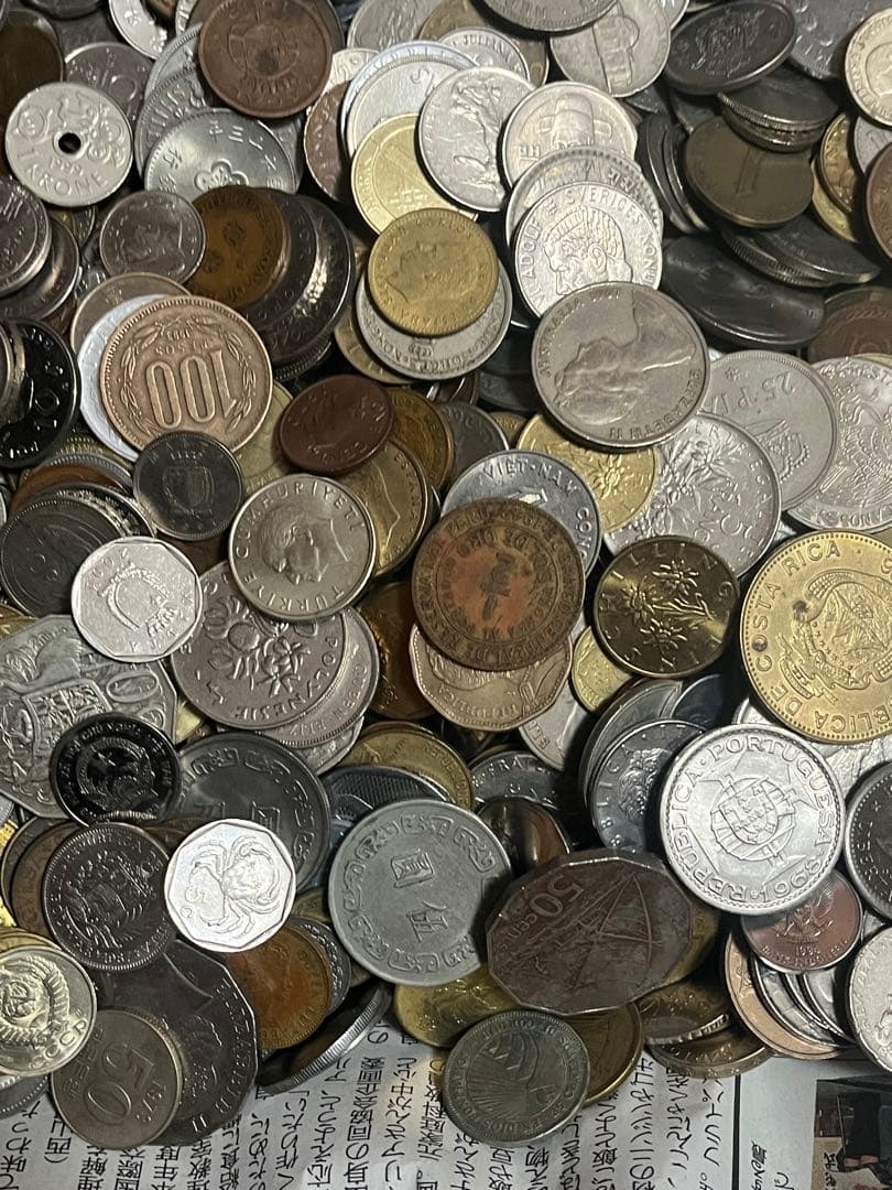 5.2キロ まとめて 素材用 外国 硬貨 古銭 貨幣 アメリカ イギリス