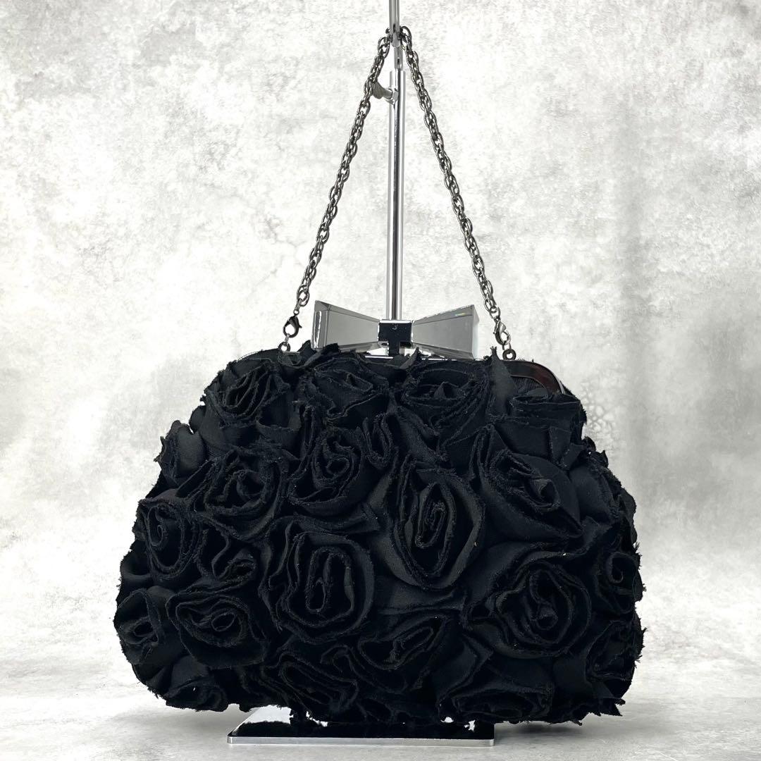 【ほぼ未使用】アンテプリマ フィオレノービレ パーティバッグ クリスタル がま口