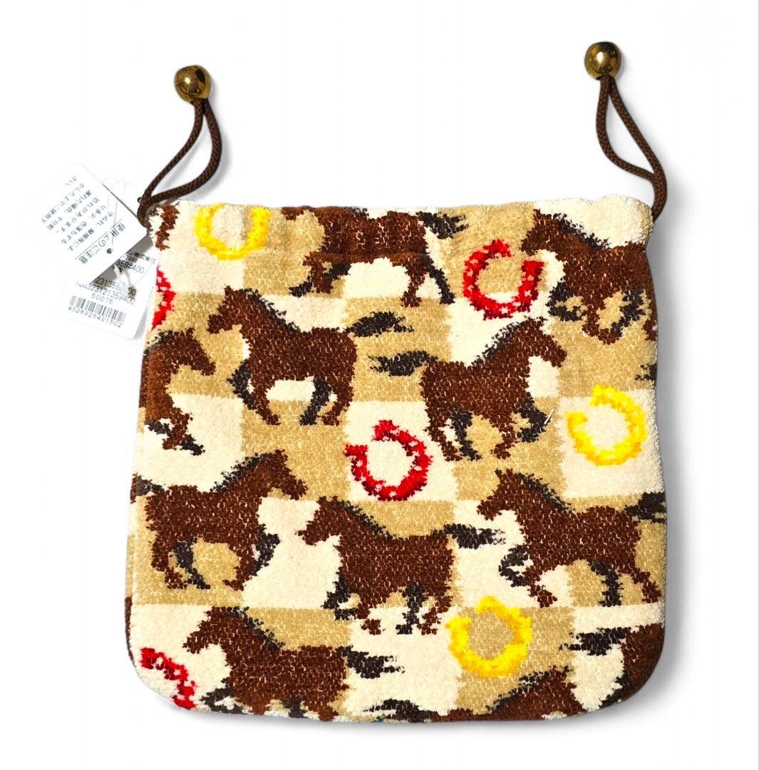 FEILER フェイラー 新品タグ付 ポーチ 巾着 スプリントホース 馬と蹄鉄