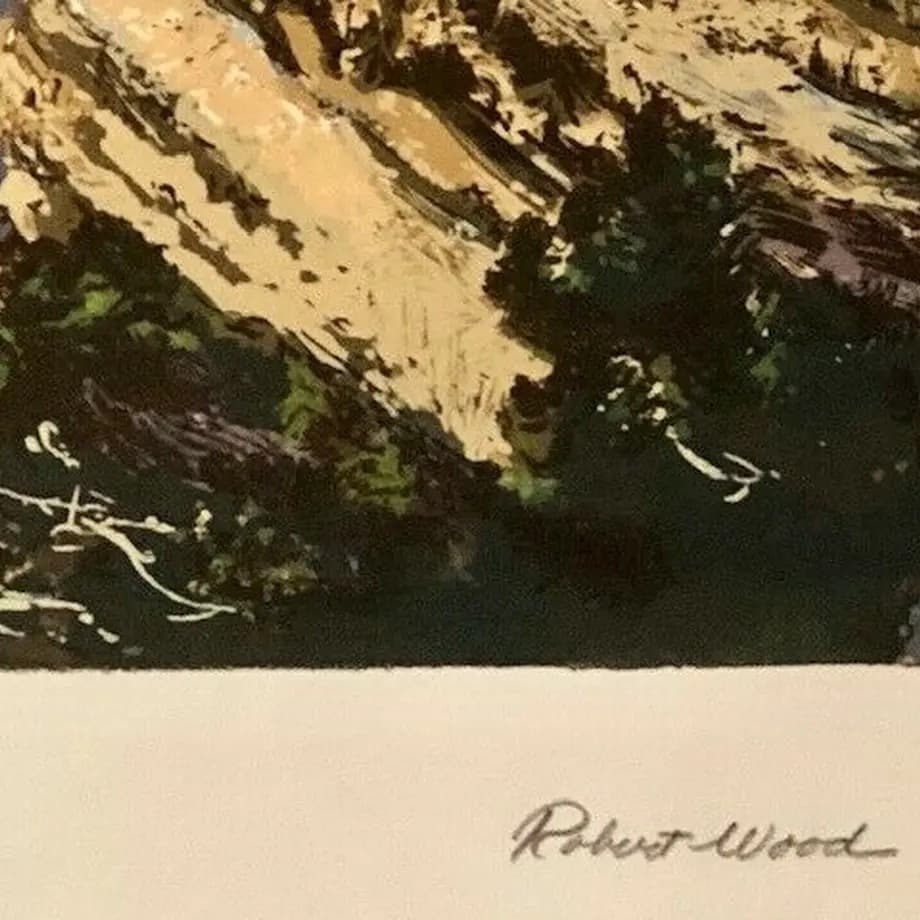 50年代　Robert Wood　ロバートウッド　シルクスクリーン　アート作品