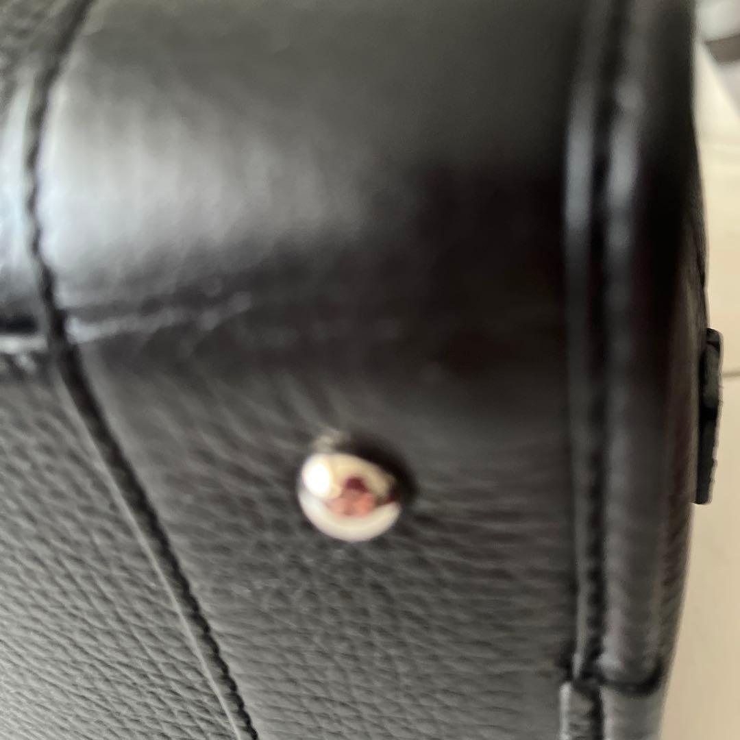 ロエベ　アマソナ28 ハンドバッグ レザー　ブラック　シルバー金具