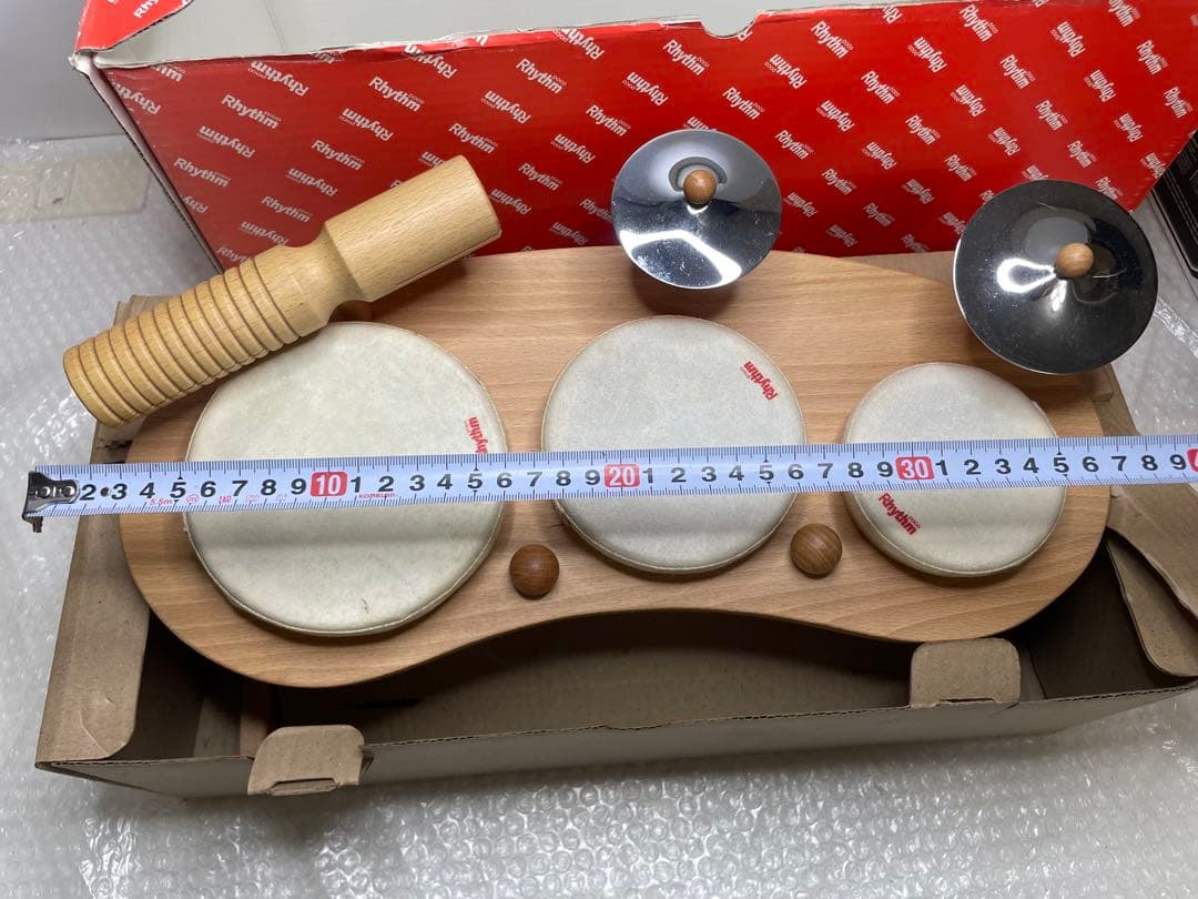 美品【Rhythm poco】リズム・ポコ ドラムセット　木製