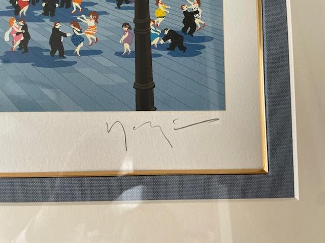 ヒロ・ヤマガタ　シルクスクリーン　「ダンスパーティ」