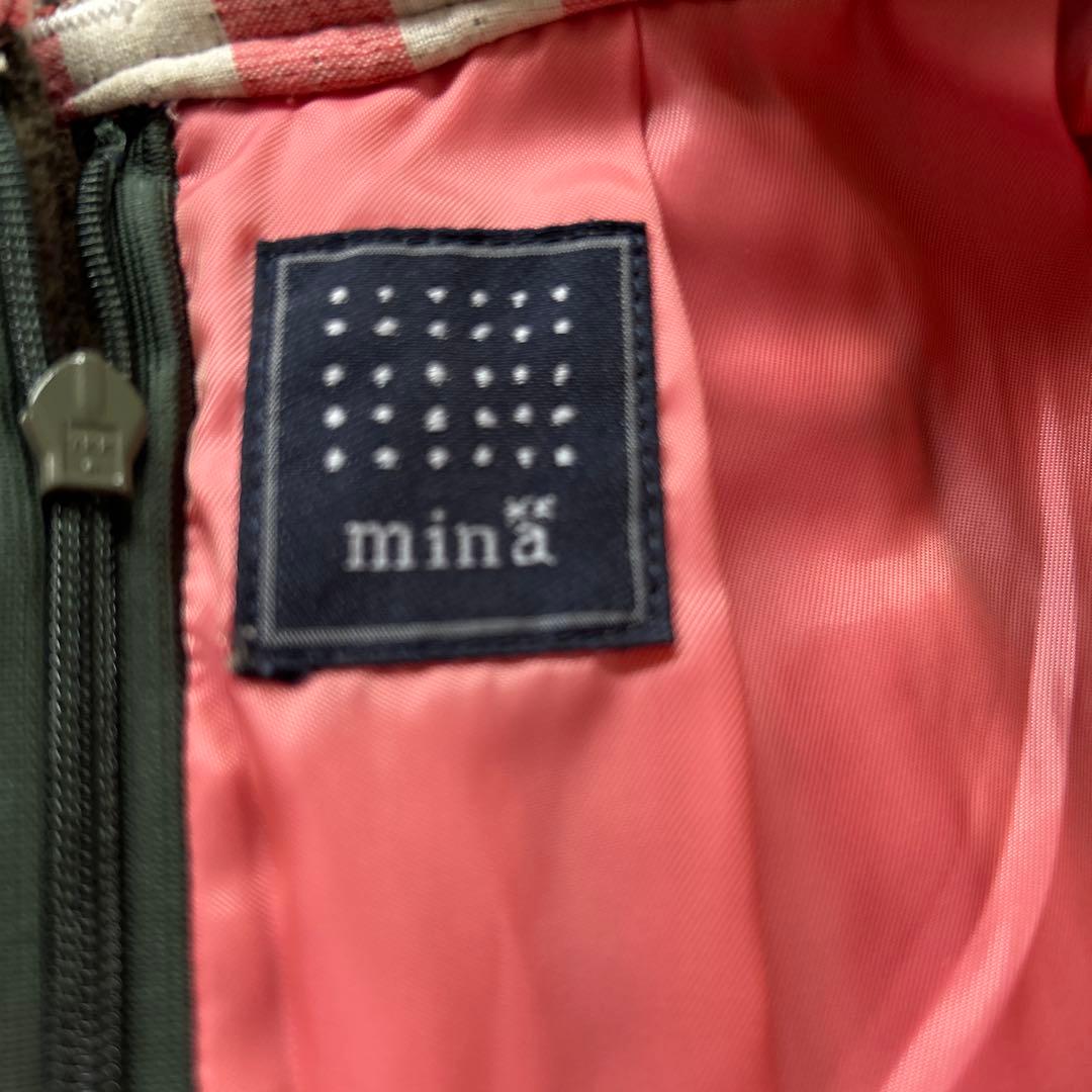 ミナペルフォネンフレアスカート オリーブグリーン