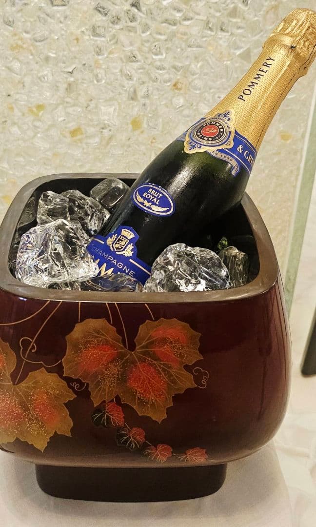 ワインクーラー　漆　金蒔絵　作家のサイン入り共箱付き