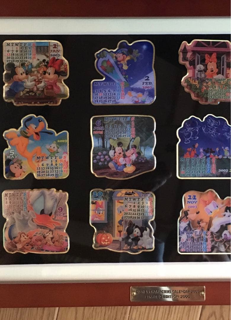 ディズニー　クリスマス　カレンダーピン　2003 リミテッドエディション2000