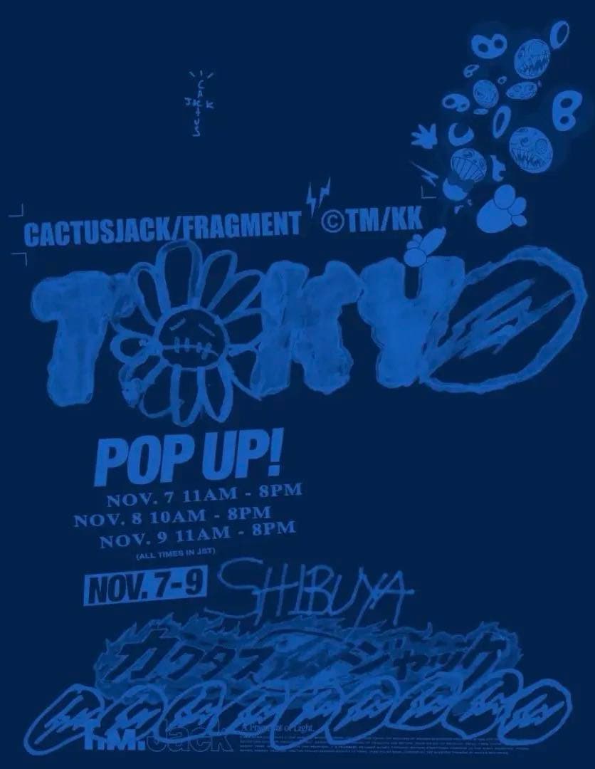 travis scott fragment 村上隆 cactus jack L